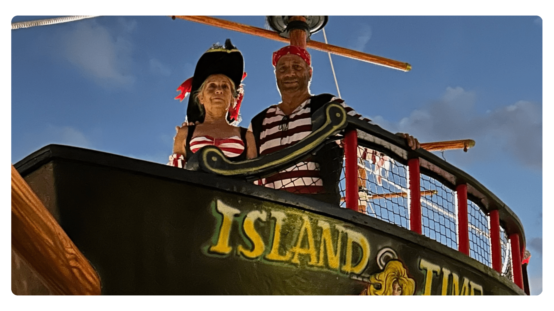 a man holding a sign